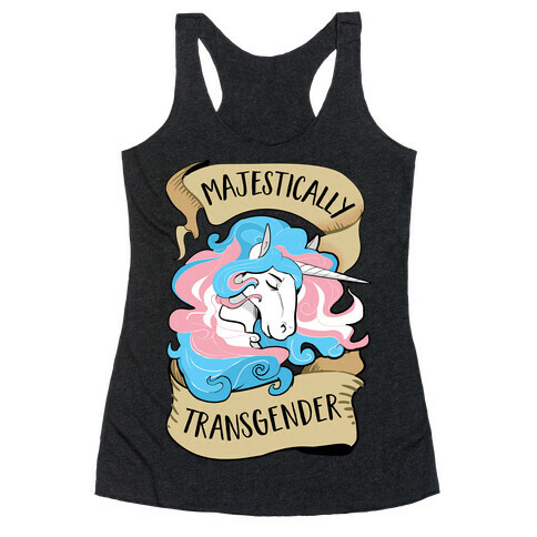 Majestically Transgender Racerback Tank Top