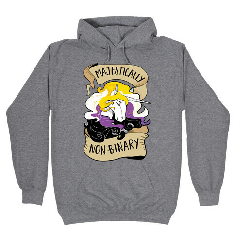 Majestically non-binary Hooded Sweatshirt