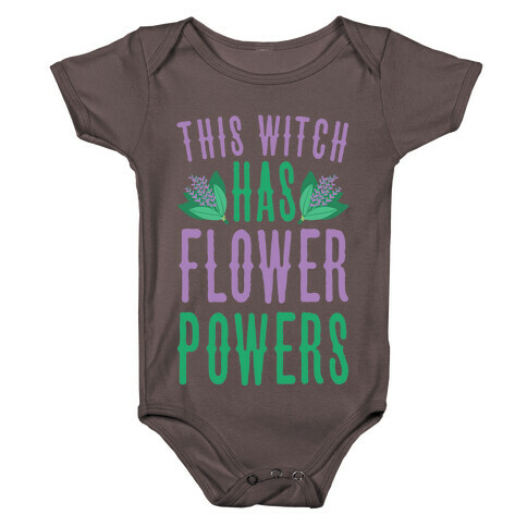 This Witch Has Flower Powers Baby One-Piece