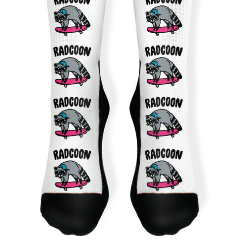 Radcoon Rad Raccoon Parody Sock