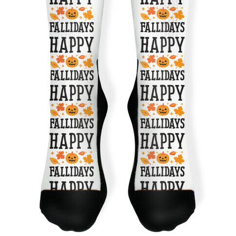Happy Fallidays Sock