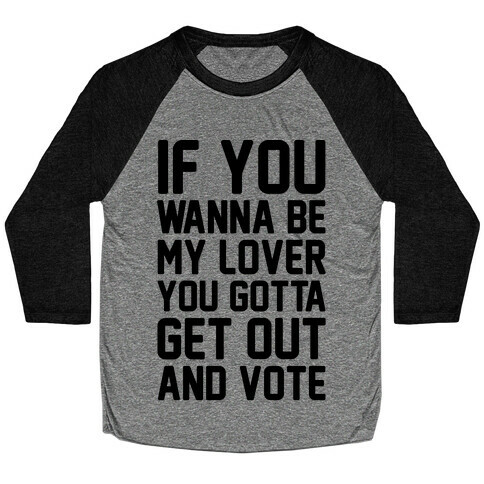 Wannabe Vote Parody Baseball Tee