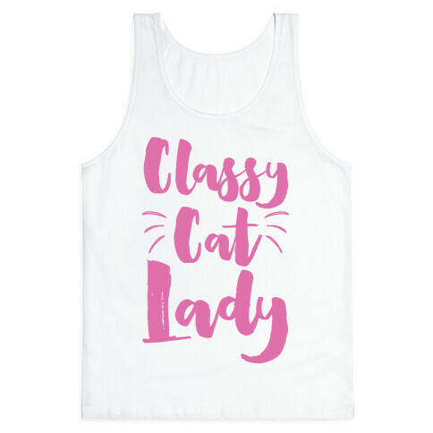 Classy Cat Lady Tank Top