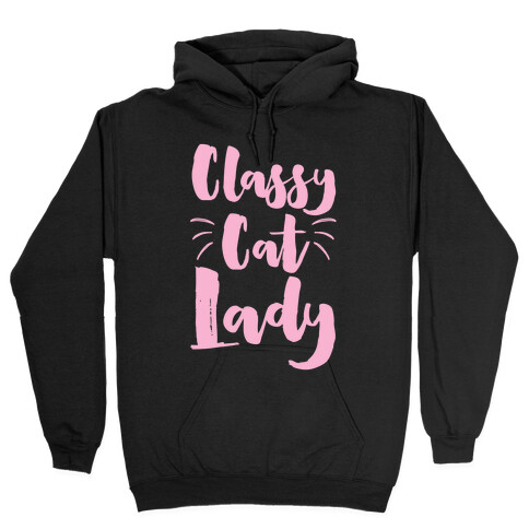 Classy Cat Lady Hooded Sweatshirt