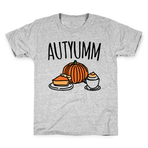 Autyumm Autumn Foods Parody Kids T-Shirt