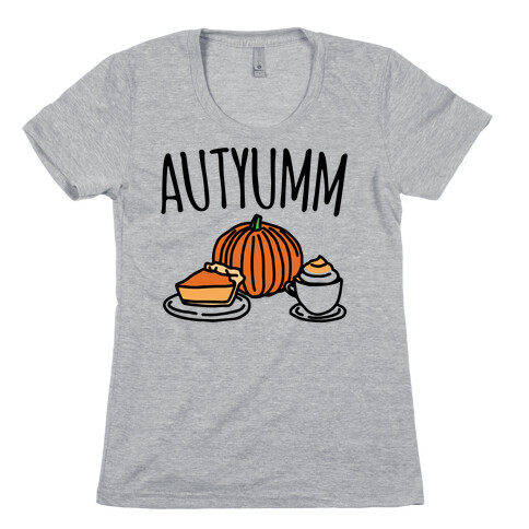 Autyumm Autumn Foods Parody Womens T-Shirt