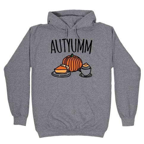 Autyumm Autumn Foods Parody Hooded Sweatshirt