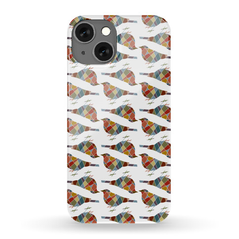 Mosaic Bird Pattern Phone Case