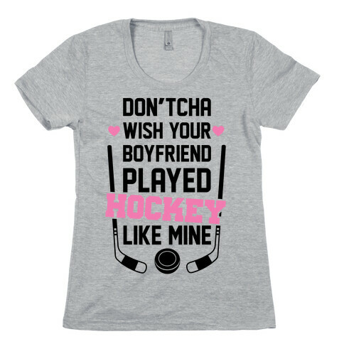 Hockey Boyfriend Womens T-Shirt