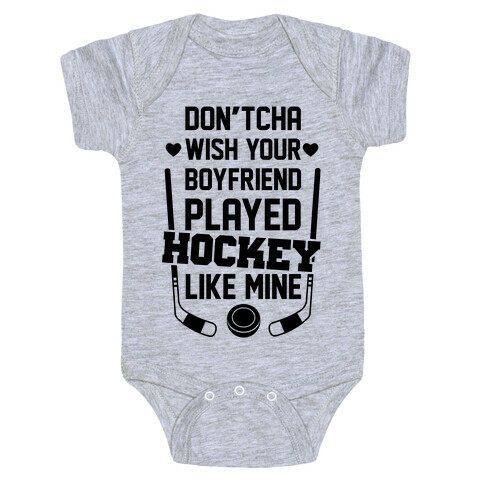 Hockey Boyfriend Baby One-Piece