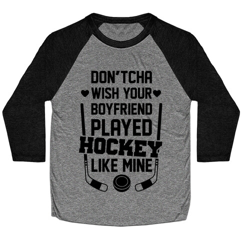 Hockey Boyfriend Baseball Tee