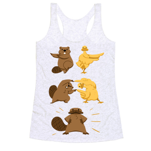 Platypus fusion dance Racerback Tank Top