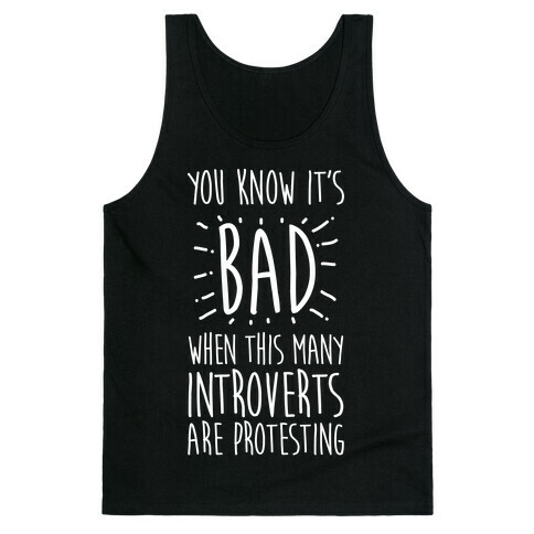 Protesting Introverts  Tank Top