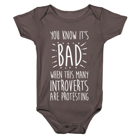 Protesting Introverts  Baby One-Piece