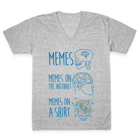 Mind Expansion Memes on a Shirt V-Neck Tee Shirt