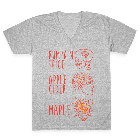 Pumpkin Spice Mind Expansion V-Neck Tee Shirt