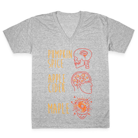 Pumpkin Spice Mind Expansion V-Neck Tee Shirt