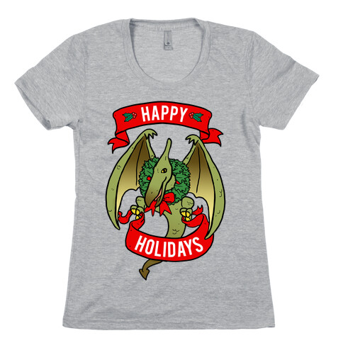 Christmas Pterodactyl (Community) Womens T-Shirt
