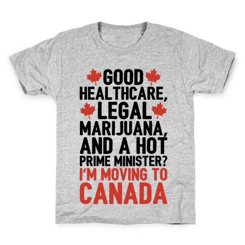 I'm Moving To Canada  Kids T-Shirt