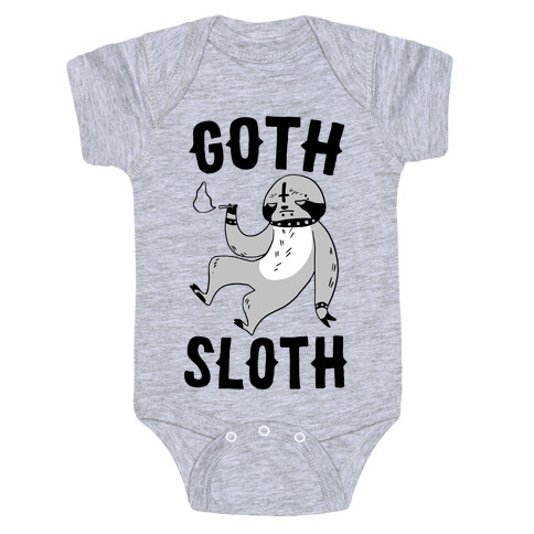 Goth Sloth Baby One-Piece