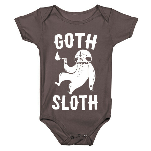 Goth Sloth Baby One-Piece