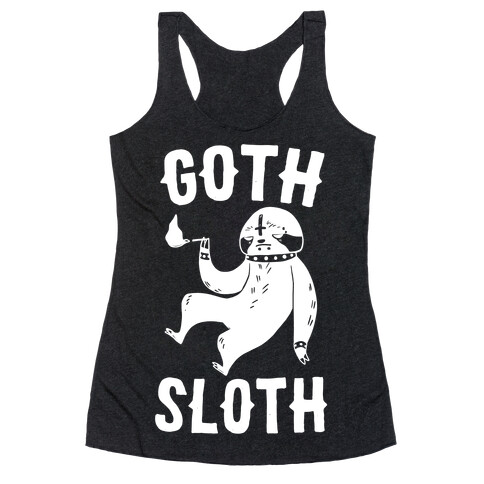 Goth Sloth Racerback Tank Top