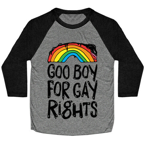 Goo Boy For Gay Rights Venom Parody Baseball Tee