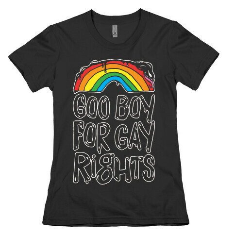 Goo Boy For Gay Rights Venom Parody White Print Womens T-Shirt