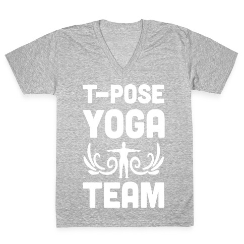 Yoga T-Pose Team V-Neck Tee Shirt