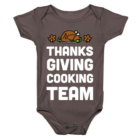 Thanksgiving Cooking Team Baby One-Piece
