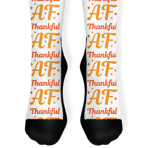 Thankful AF Sock