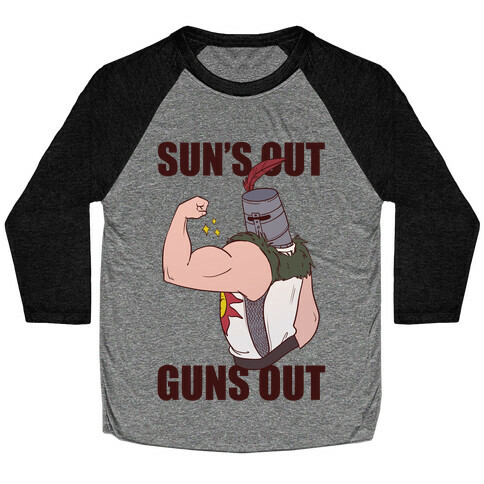 Sun's Out, Guns Out - Solaire  Baseball Tee