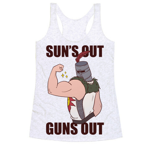 Sun's Out, Guns Out - Solaire  Racerback Tank Top