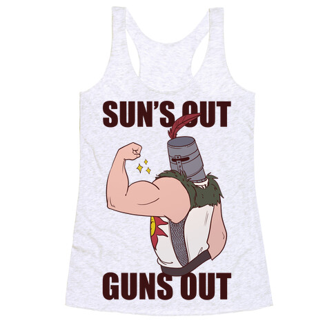 Sun's Out, Guns Out - Solaire  Racerback Tank Top