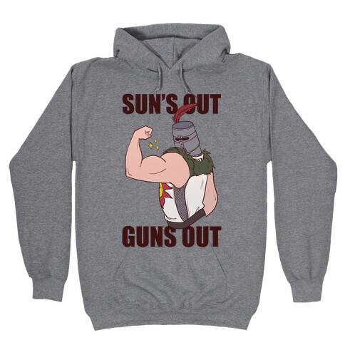 Sun's Out, Guns Out - Solaire  Hooded Sweatshirt