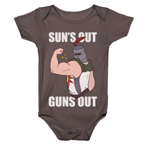 Sun's Out, Guns Out - Solaire  Baby One-Piece