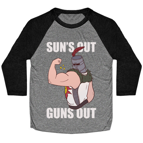 Sun's Out, Guns Out - Solaire  Baseball Tee