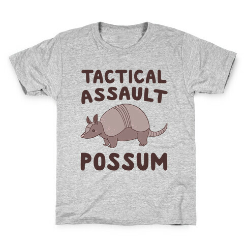 Tactical Assault Possum - Armadillo Kids T-Shirt