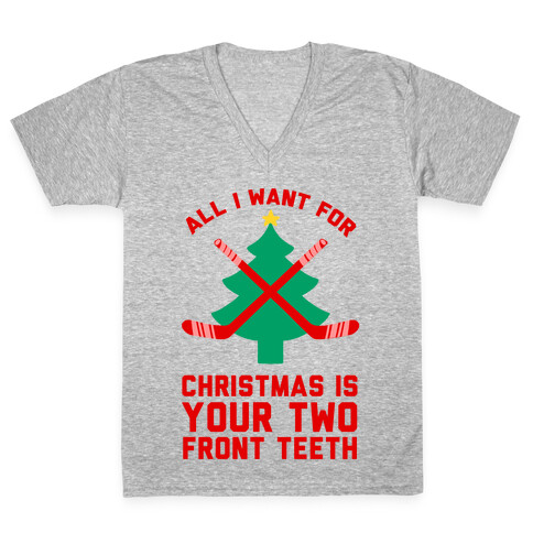 Your Two Front Teeth V-Neck Tee Shirt