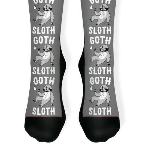 Goth Sloth Sock