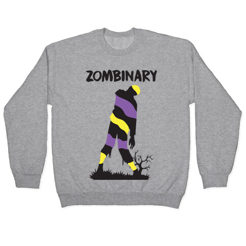 Zombinary Nonbinary Zombie Pullover