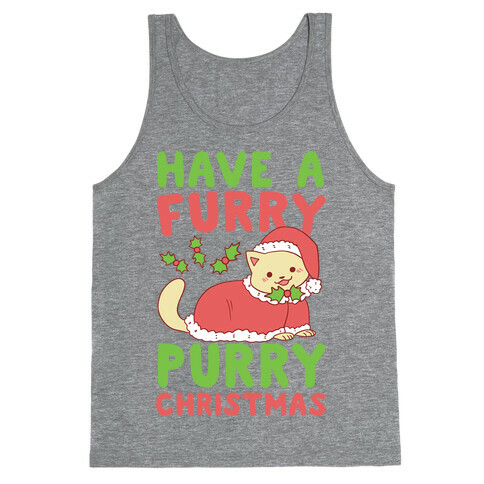 Have a Furry, Purry Christmas  Tank Top