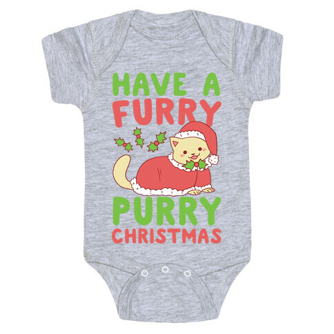 Have a Furry, Purry Christmas  Baby One-Piece