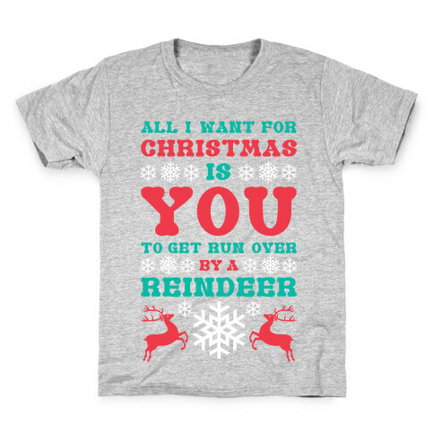 Run Over By A Reindeer Kids T-Shirt