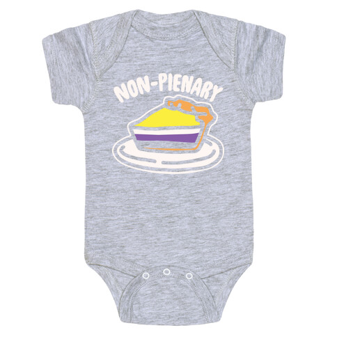 Non-Pienary Pie Non binary Parody White Print Baby One-Piece