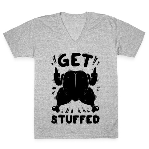 Get Stuffed V-Neck Tee Shirt