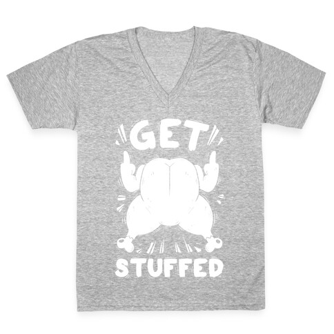 Get Stuffed V-Neck Tee Shirt