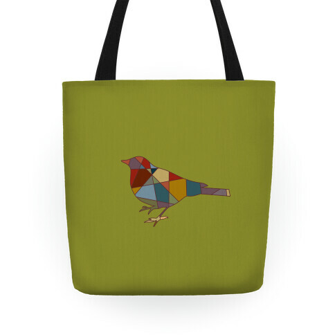 Mosaic Pattern Bird Tote