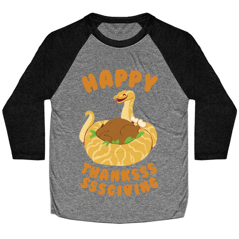 Thanksgiving Snake Baseball Tee