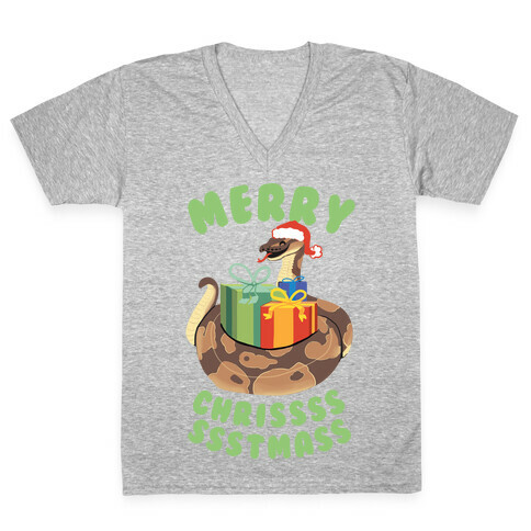Merry Chrissssssstmass! V-Neck Tee Shirt